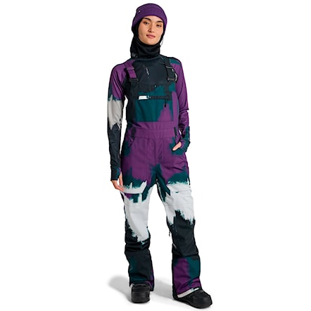 Spodnie snowboardowe Burton Wms Avalon Bib forest chalk 2025 - 7