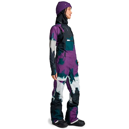 Nohavice na snowboard Burton Wms Avalon Bib forest chalk 2025 - 1