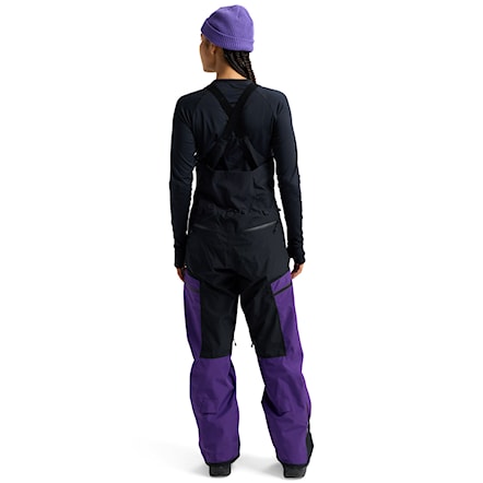 Nohavice na snowboard Burton Wms GORE-TEX Reserve 2L Bib prism violet/true black 2026 - 3