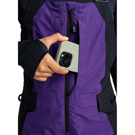 Nohavice na snowboard Burton Wms GORE-TEX Reserve 2L Bib prism violet/true black 2026 - 5