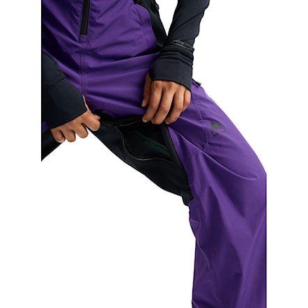 Nohavice na snowboard Burton Wms GORE-TEX Reserve 2L Bib prism violet/true black 2026 - 7