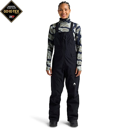 Nohavice na snowboard Burton Wms GORE-TEX Reserve 2L Bib true black 2026 - 1
