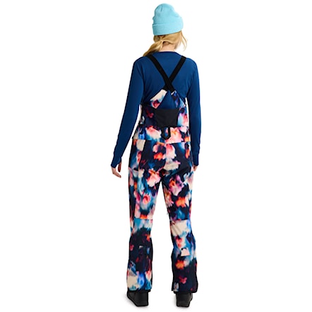 Nohavice na snowboard Burton Wms Reserve 2L Stretch Slim Bib floral blur 2026 - 2