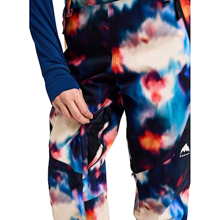 Nohavice na snowboard Burton Wms Reserve 2L Stretch Slim Bib floral blur 2026 - 5