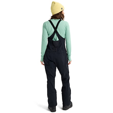 Nohavice na snowboard Burton Wms Reserve 2L Stretch Slim Bib true black 2026 - 2