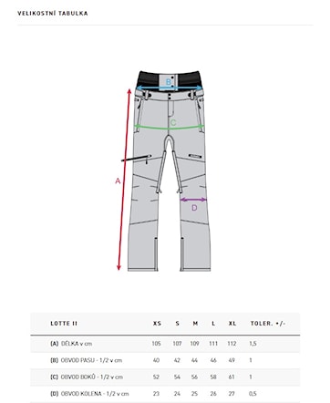 Nohavice na snowboard Horsefeathers Lotte II Shell iris 2025 - 4