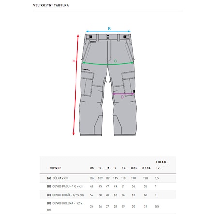 Kalhoty na snowboard Horsefeathers Rowen mojave 2025 - 4