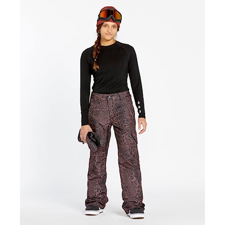 Snowboard Pants Volcom Wms Bridger Ins Pant leopard 2025 - 3