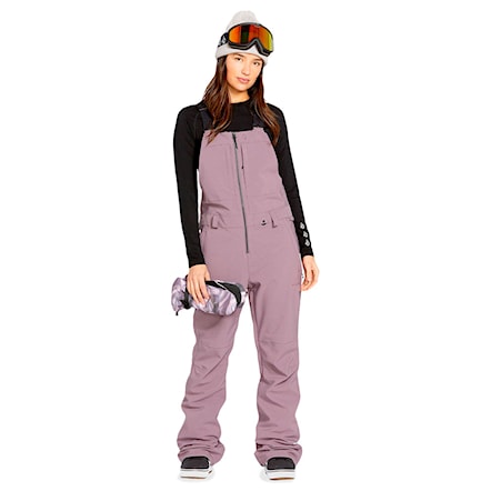 Kalhoty na snowboard Volcom Wms Swift Bib Overall dusty lavender 2025 - 1