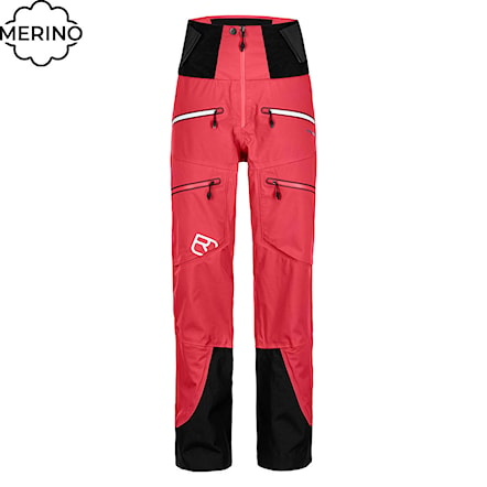 Technical Pants ORTOVOX Wms Guardian Shell hot coral 2021 - 1