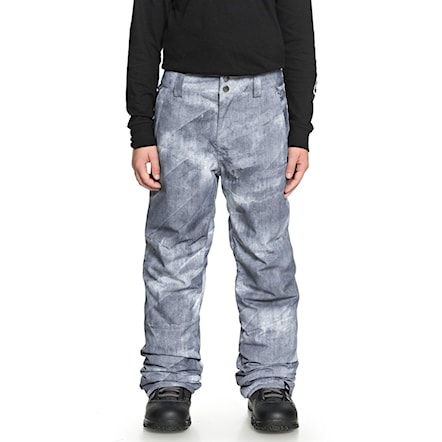 Nohavice na snowboard Quiksilver Estate Youth grey/simple texture 2019 - 1