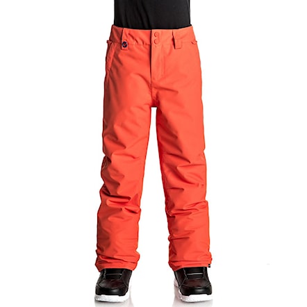 Kalhoty na snowboard Quiksilver Estate Youth mandarin red 2018 - 1