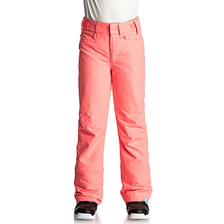 Kalhoty na snowboard Roxy Backyard Girl neon grapefruit 2018 - 1