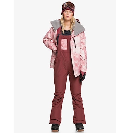 Pants Roxy Rideout Bib oxblood red 