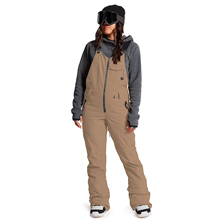 Kalhoty na snowboard Volcom Wms Swift Bib Overall coffee 2022 - 1
