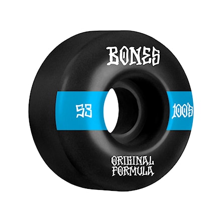 Skateboard Wheels Bones OG 100's V4 Wide black 2022 - 4