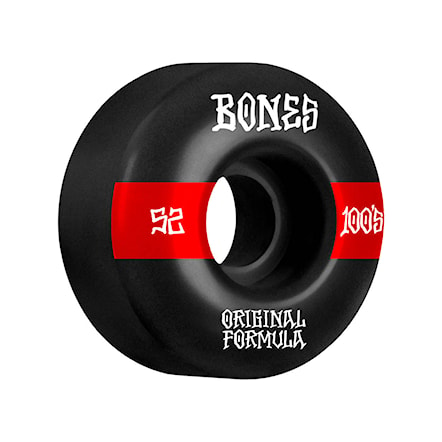 Skateboard kolečka Bones OG 100's V4 Wide black 2021 - 1