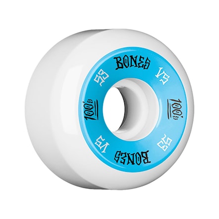 Skateboard kółka Bones Ogf V5 100's white/blue 2018 - 1