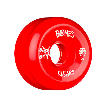 Skateboard kółka Bones Spf clear red 2016 - 1