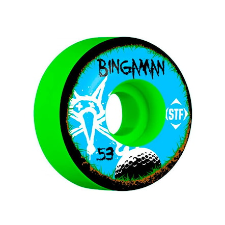 Skateboard kolieska Bones Stf Bingaman Bogey V2 green 2016 - 1