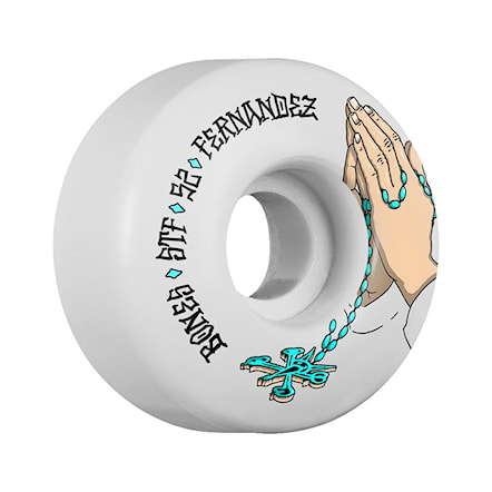 Skateboard Wheels Bones Stf Fernandez Prayer V1 white 2018 - 1