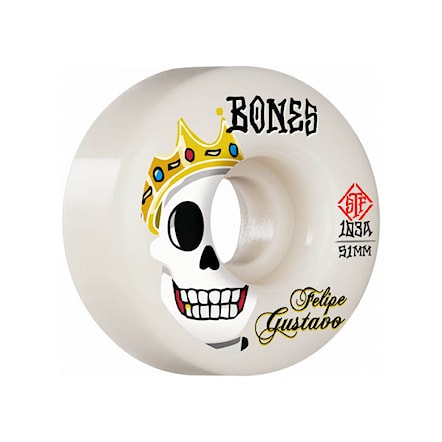 Skateboard Wheels Bones Stf Gustavo Notorious V1 white 2022 - 1