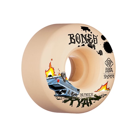 Skateboard kolečka Bones STF Ryan Crash&burn V4 Wide beige 2021 - 1