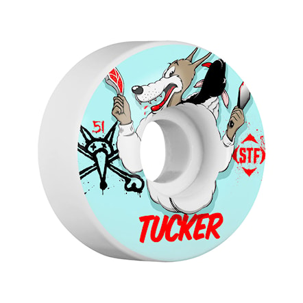 Skateboard Wheels Bones Stf Tucker Wolfpack white 2018 - 1
