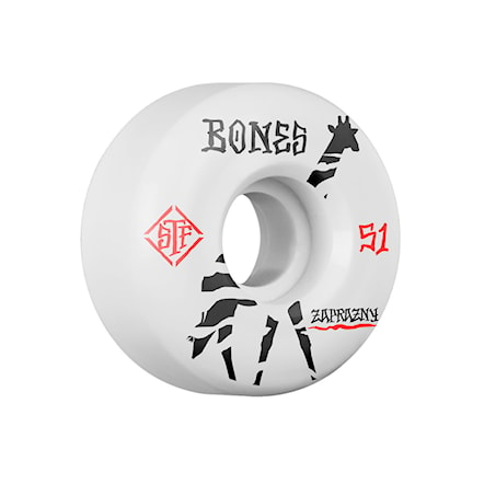 Skateboard Wheels Bones STF Zaprazny Giraffe V2 white 2019 - 1