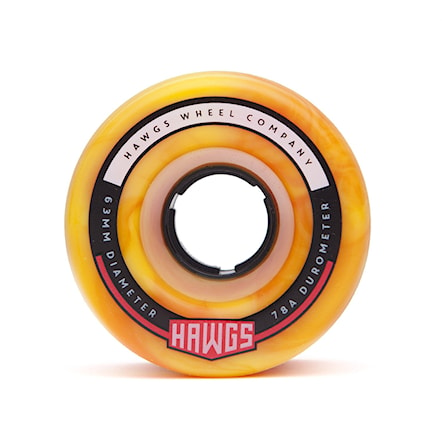 Longboard Wheels Hawgs Fatty Hawgs orange/yellow swirl - 2