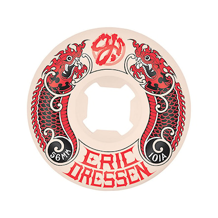 Skateboard Wheels OJ Dressen Dragon Elite Hardline white/red 2021 - 1