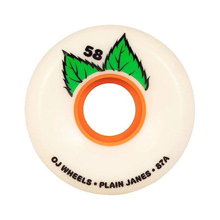 Skateboard kółka OJ Plain Jane Keyframe 58 mm / 87A white 2023 - 1