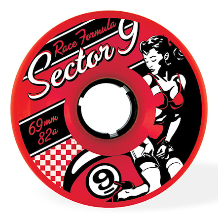 Longboard Wheels Sector 9 Race 69 red - 1