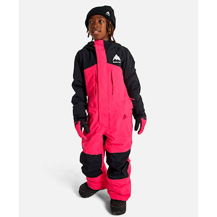 Snowboard Overalls Burton Kids One Piece true black/azalea pink 2025 - 7