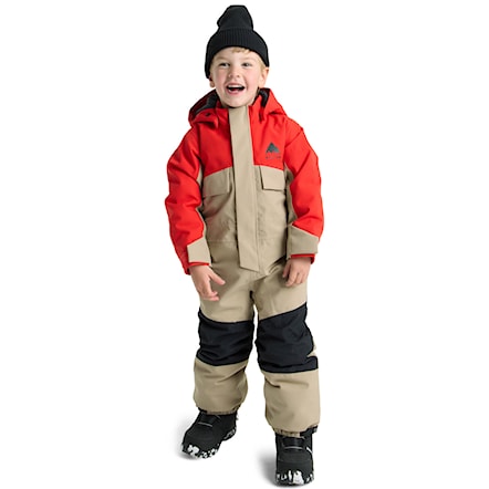 Kombinezon snowboardowy Burton Toddler One Piece flame scarlet/summit taupe 2026 - 4