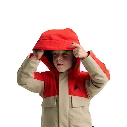 Kombinezon snowboardowy Burton Toddler One Piece flame scarlet/summit taupe 2026 - 6