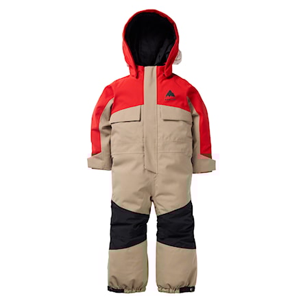 Kombinezon snowboardowy Burton Toddler One Piece flame scarlet/summit taupe 2026 - 1