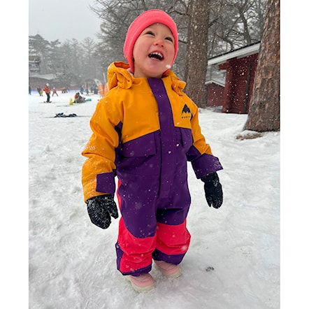 Kombinezon snowboardowy Burton Toddler One Piece goldenrod/imperial purple 2025 - 3