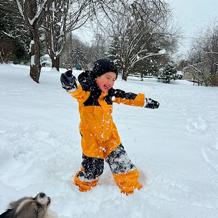 Snowboard Overalls Burton Toddler One Piece true black/goldenrod 2025 - 3