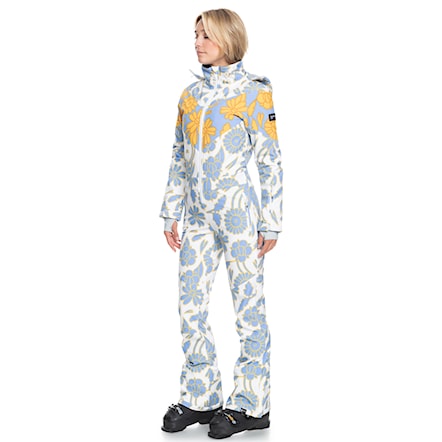 Snowboard Overalls Roxy Rowley X Roxy Ski Suit grapemist flower patchwork 2022 - 1