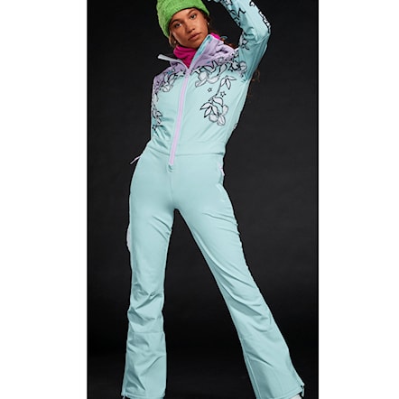 Snowboard Overalls Roxy Roxy X Rowley Ski Suit fair aqua laurel floral 2024 - 6