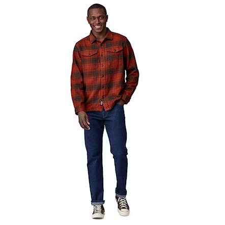 Košeľa Patagonia M's Fjord Flannel Shirt cascade: burnished red 2024 - 3