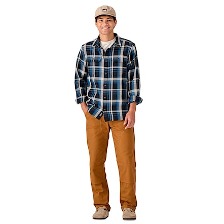Košeľa Patagonia M's Fjord Loft Shirt coastal sunset: pitch blue 2024 - 3