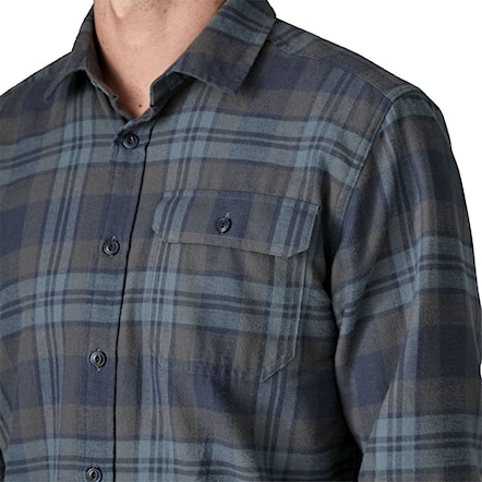 Košile Patagonia M's L/S Lw Fjord Flannel Shirt paw: smolder blue 2025 - 4
