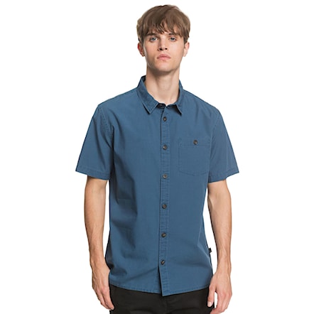 Košile Quiksilver Taxer Wash Ss majolica blue 2020 - 1