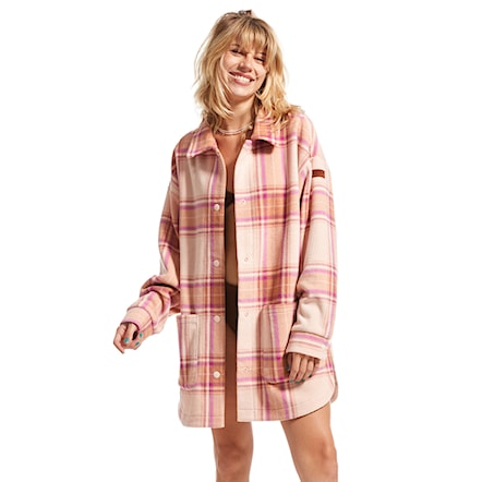 Košeľa Roxy Ring Tone dusty coral decke plaid 2023 - 1