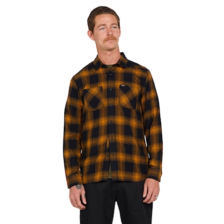 Shirt Volcom Netastone Flannel LS rinsed black 2022 - 1