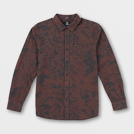 Shirt Volcom Tie Dye Flannel LS mahogany 2022 - 3