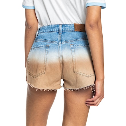 Shorts Roxy Call Me Now Mid cool blue toast denim degreade 2022 - 3
