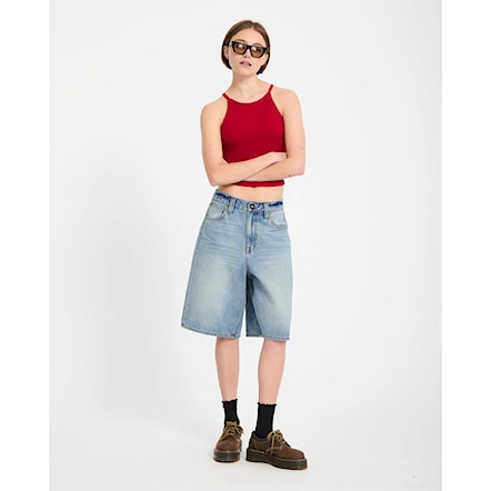 Kraťasy Volcom Wms Beeggy Denim Shorts dusty blue wash 2026 - 9